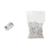 Plug 8 poli cat. 5e utp non schermato rj45 per cavo rete flessibile - conf 100pz