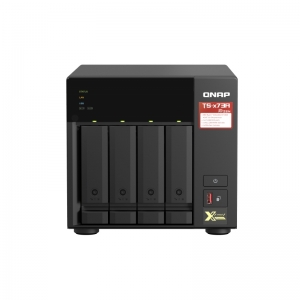 Qnap nas tower 4-bay nas, amd ryzen v1000 series v1500b 4c/8t 2.2ghz, 8gb ddr4 ram (2 x sodimm slots
