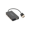 Hub usb 4 porte usb 2.0 gembird nero