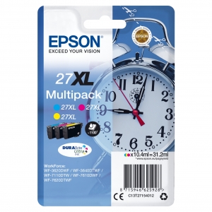 epson 27xl multipack sveglia 3620dwf/3640dtwf/7110dt/7610dwf/7620dtwf c13t27154010