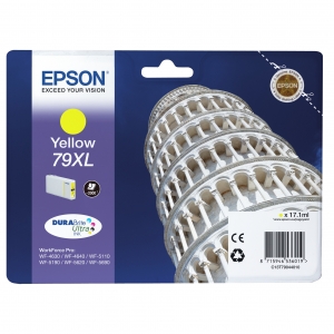 epson 79xl giallo torre di pisa wf 5110dw, wf 5190, wf 5620, wf 5690 wf 4630, wf 4640 c13t79044010