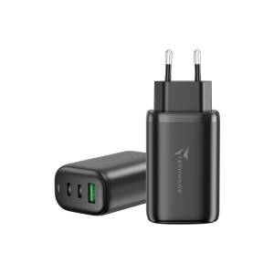 Caricabatterie usb-c/usb-a 65w fast charge (tm-p937-bk) nero