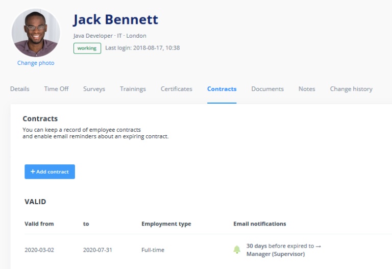Keeping Employee Records Contracts and Certificates tomHRM