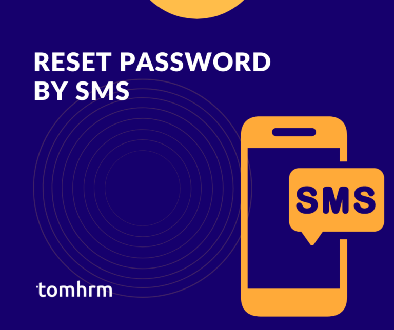 Reset password by SMS tomHRM
