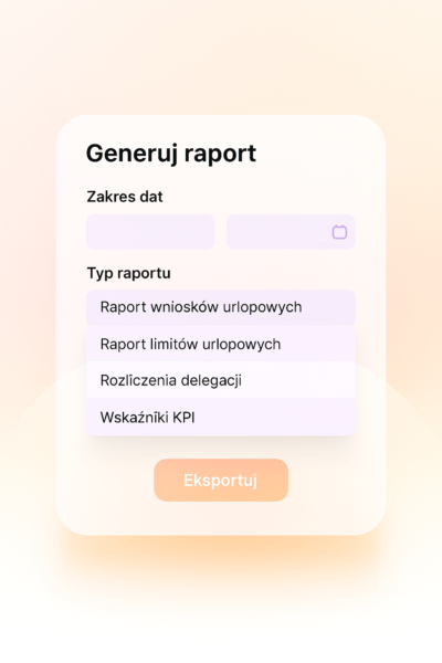 Rozliczanie wniosków urlopowych, automatyczne raporty na email