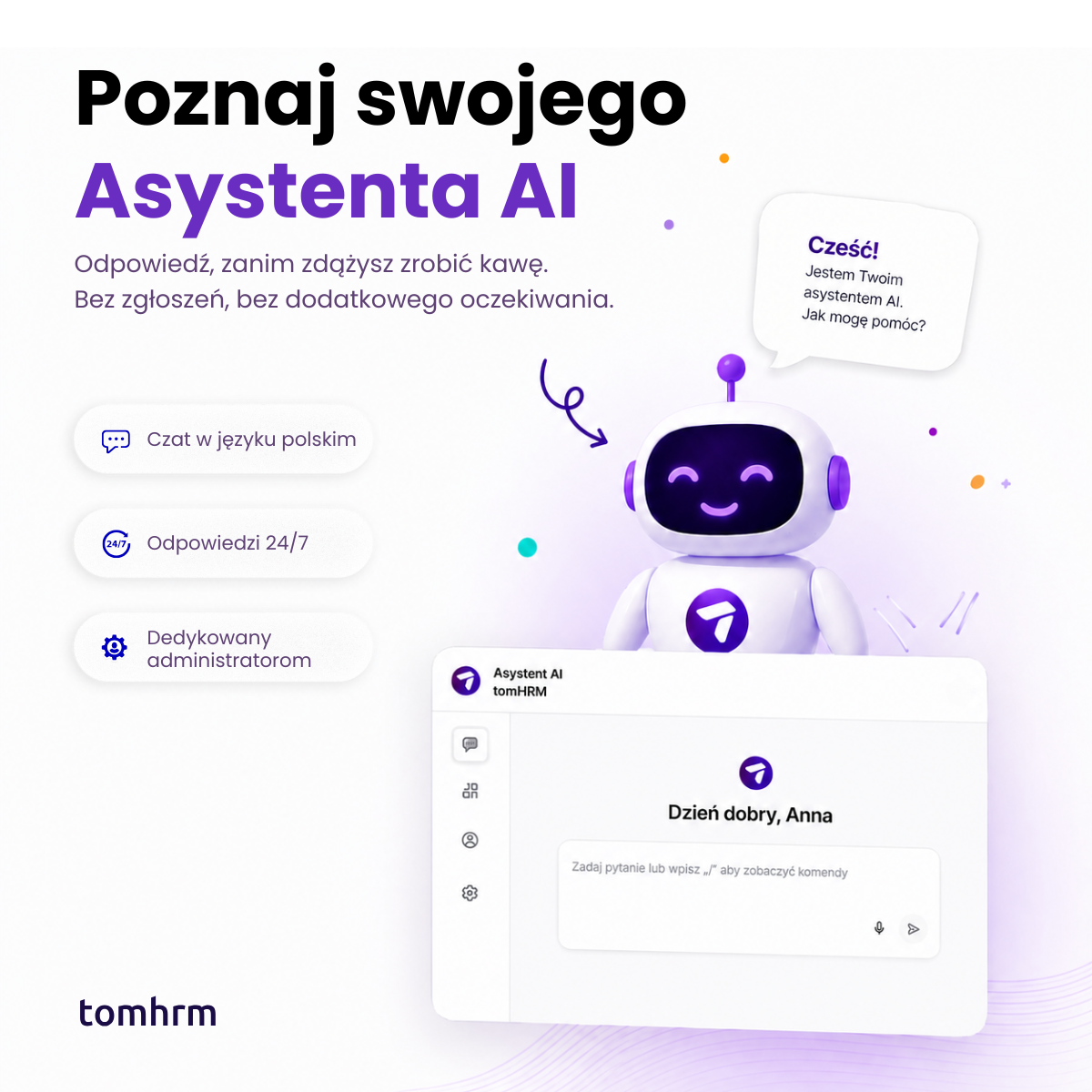 Asystent AI w tomHRM