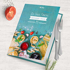 Menu restaurant recyclé