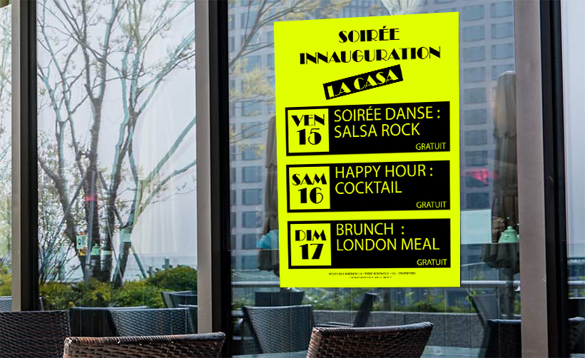 Affiche Jaune Fluo