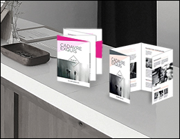PLV de vitrine : Cube de sol
