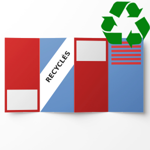 Dépliants 4 volets recyclés
