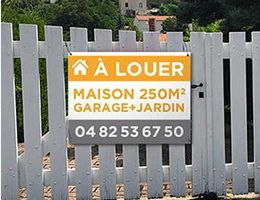Panneau immobilier standard : impression sur machine UV