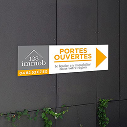 Panneau flèche immobilier