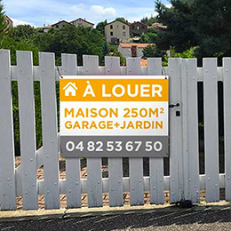 Panneau immobilier à vendre/à louer