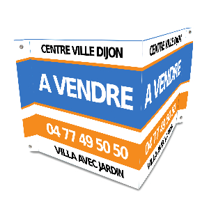 Panneau en V avec rabats