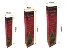 PLV totem tryptique : Impression en ligne