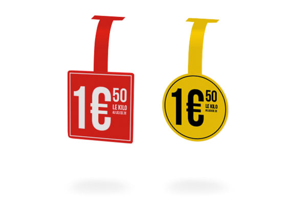 PLV stop rayon de linéaire Stop rayon de linéaire