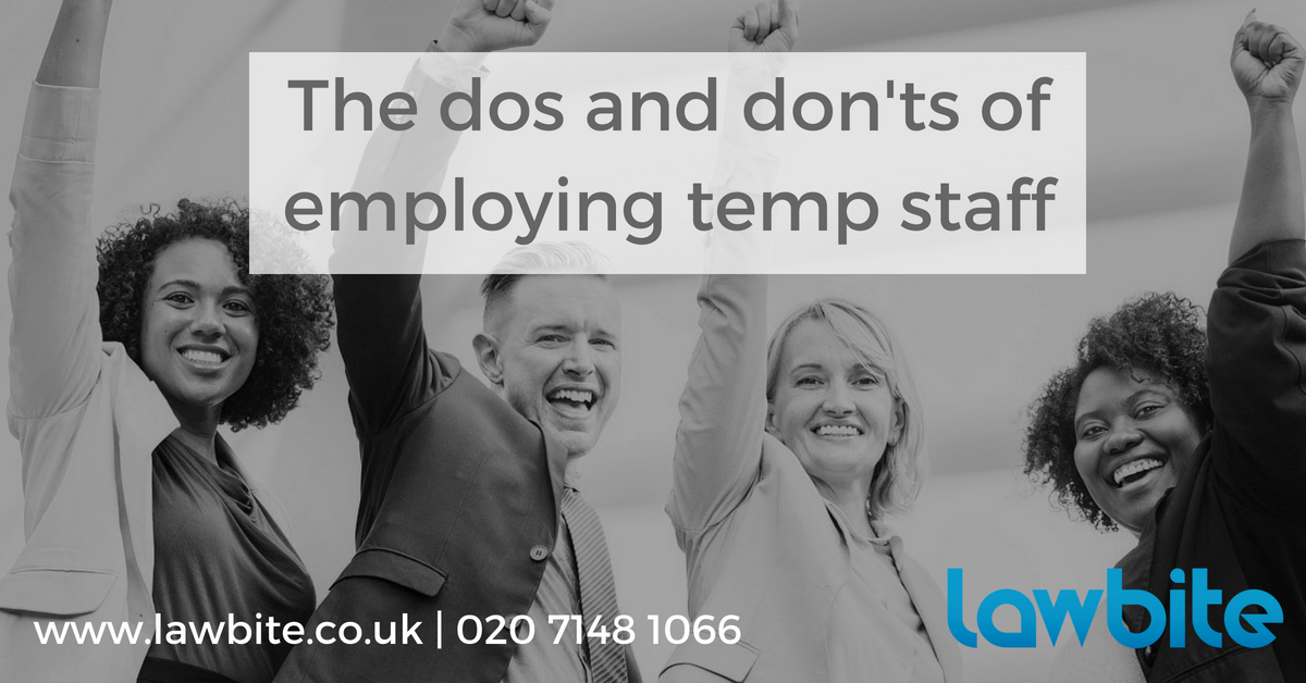 The dos and don’ts of employing temporary staff