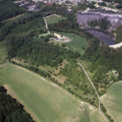 Aerial view of the hillfort.