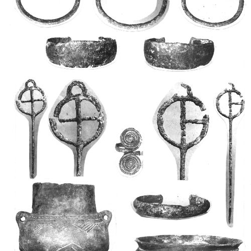 Finds from the barrow excavated by O. Eichhorn. 