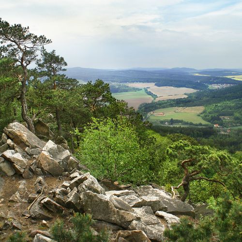 View of Litavka valley. 