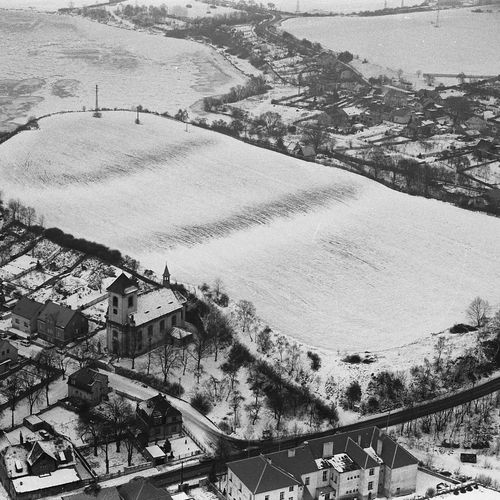 Aerial view of the hillfort. 