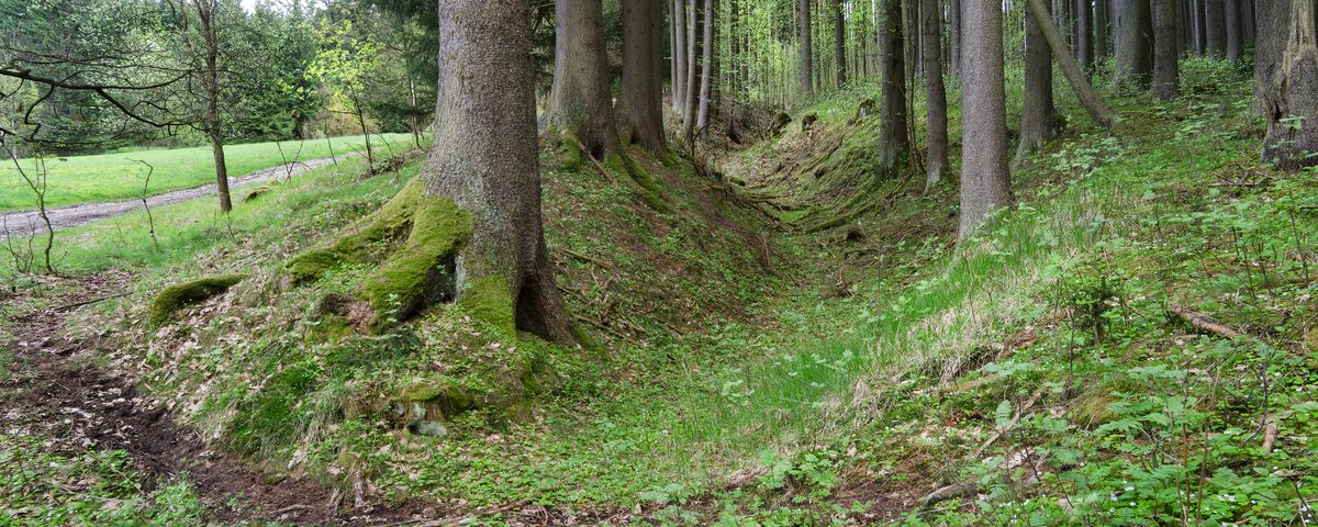 Obora u Tachova, Středověká zemská stezka