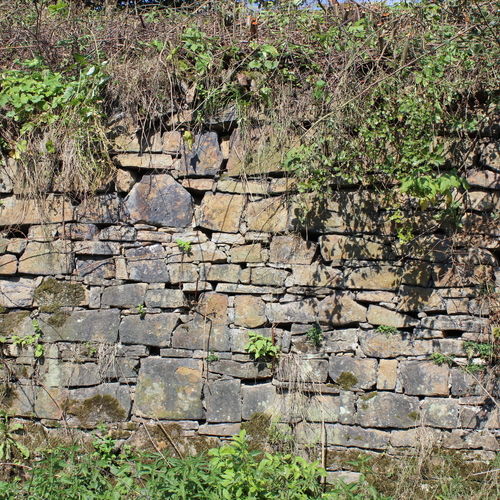 Detail of the wall of the counter-scarp of the defence moat in the north part of the fortress.