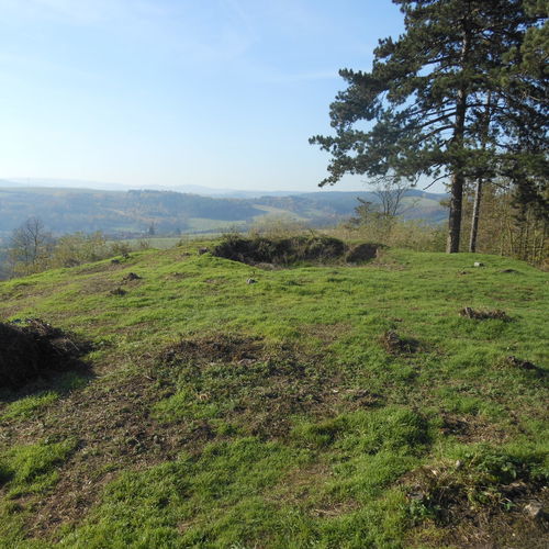 View of the remains of the tower from the east.