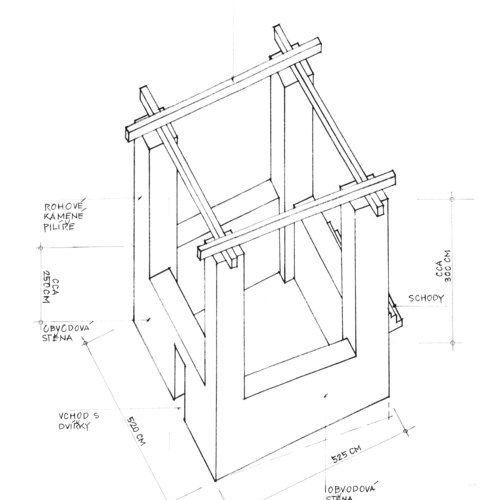 Reconstruction of the gallows. 