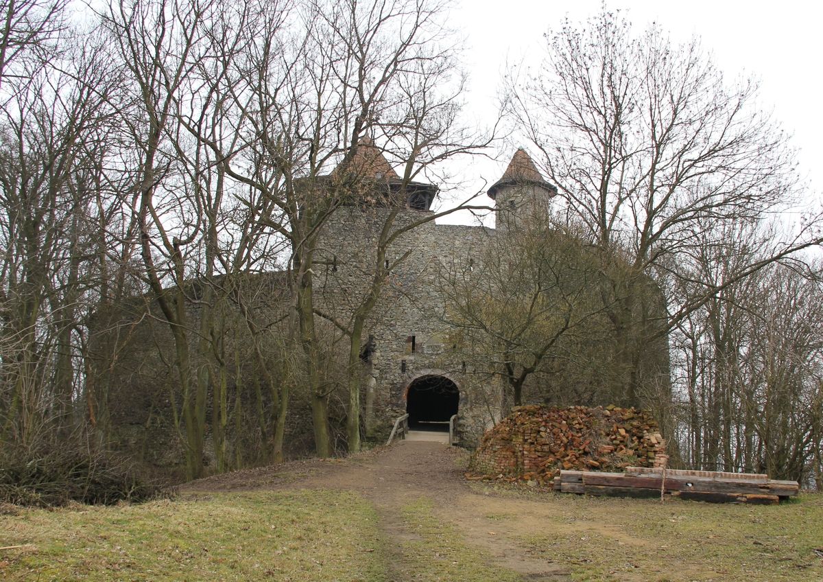 Pohled na Nový hrad od severu. 