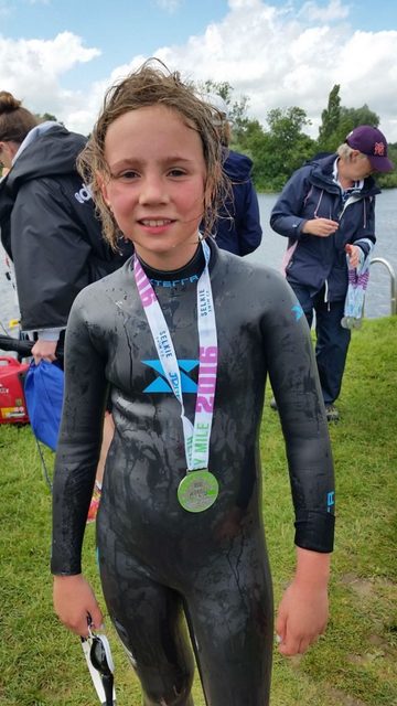 Leane Beukes after her open water swim
