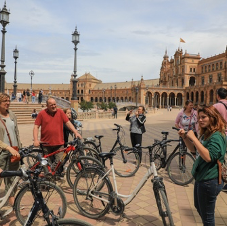 fietstocht door Sevilla