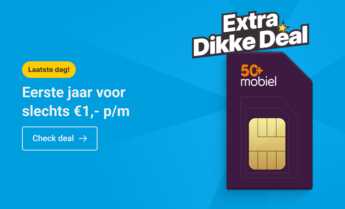 50+ mobiel Extra Dikke Deal