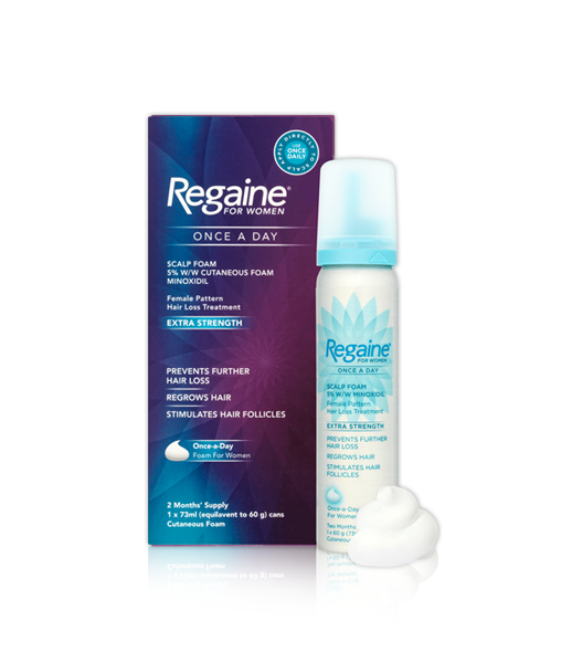 REGAINE® for Women Once a Day Scalp Foam 5% w/w Cutaneous Foam REGAINE® for Women Once a Day Scalp Foam 5% w/w Cutaneous Foam