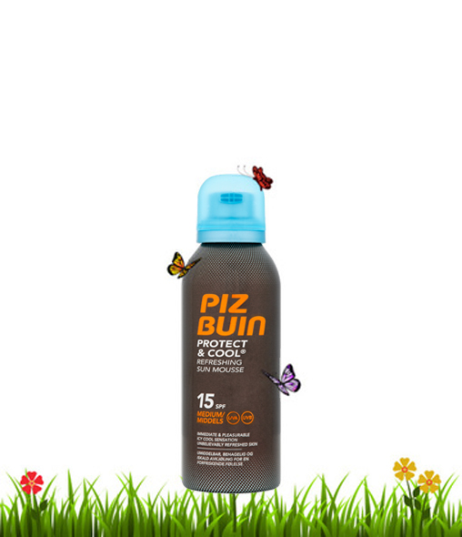 PIZ BUIN® Protect & Cool Refreshing Sun Mousse SPF15 PIZ BUIN® Protect & Cool Refreshing Sun Mousse SPF15