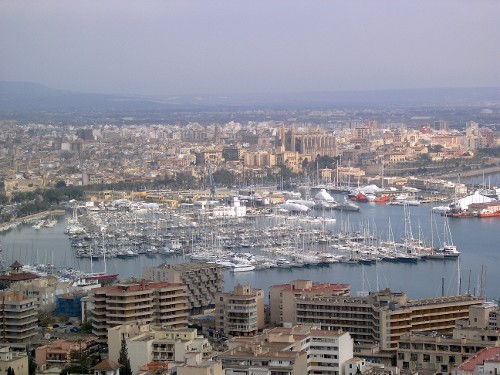 Die Hafenpromenade von Palma Die Hafenpromenade von Palma