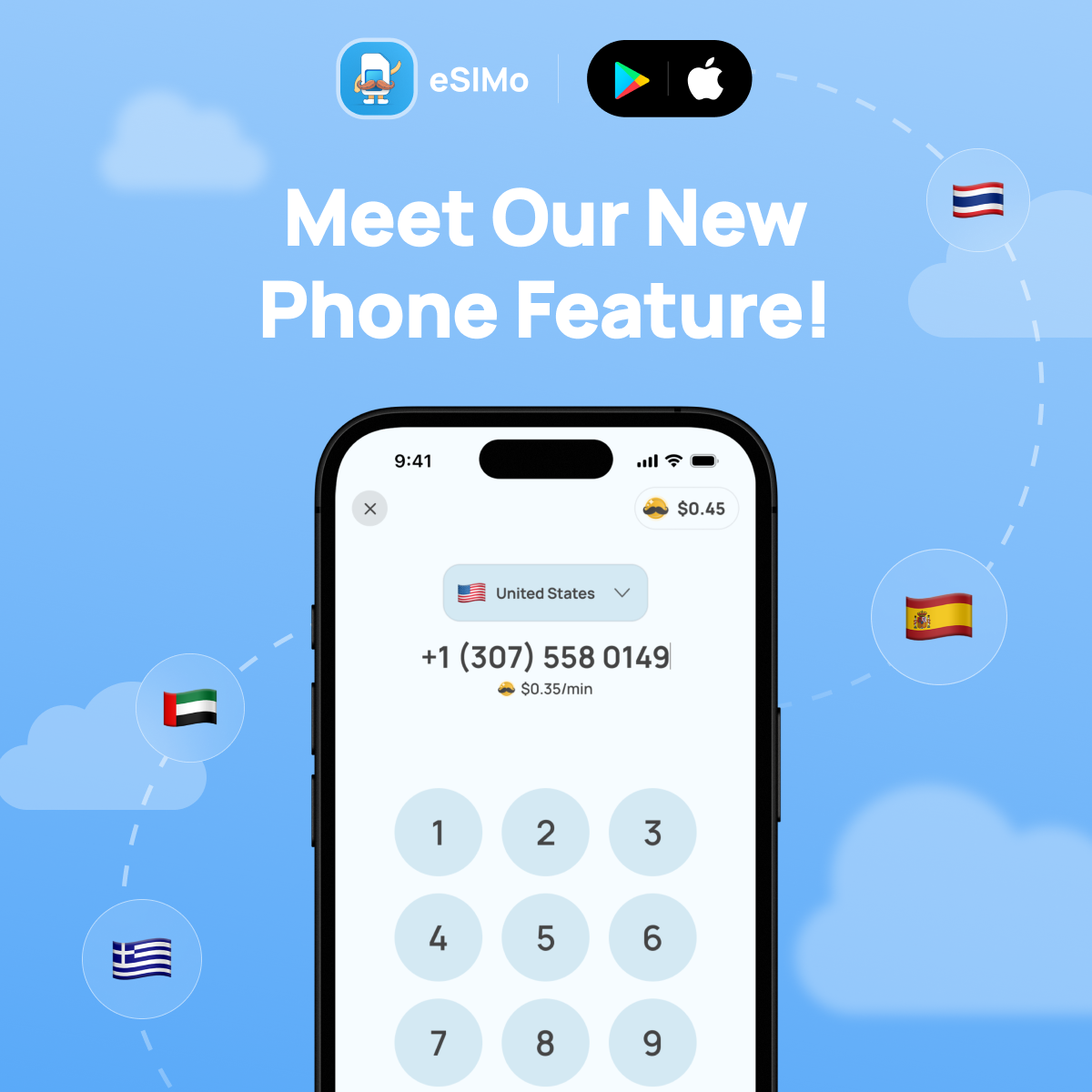 eSIMo, now with 'Phone' Image