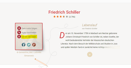 Ich bin der Autor