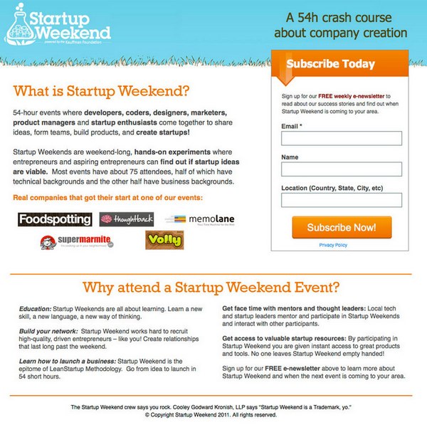 Startup Weekend