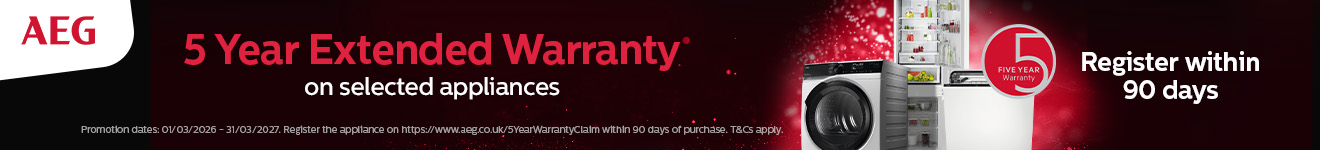 AEG - 5 Year Extended Warranty - 31.03.2027