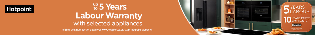 Hotpoint - Up to 5 Years Labour Warranty - Ongoing