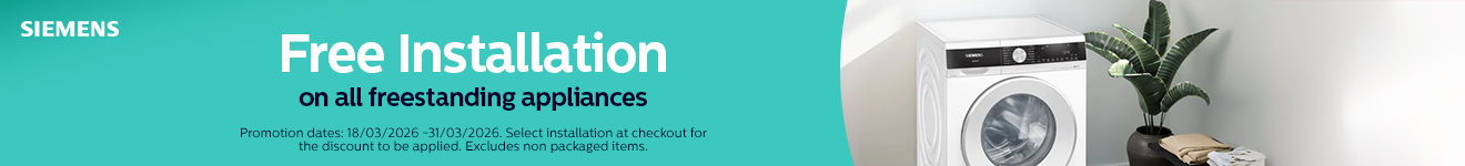 Siemens - Free Installation on all Freestanding Appliances - 31.03.2026