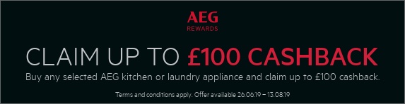 AEG Summer Cashback 26.06.2019 - 13.08.2019
