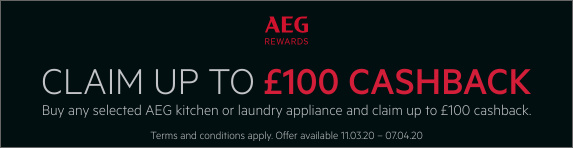 AEG Spring Cashback Promotion 11.03.2020 - 07.04.2020