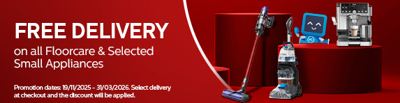 [HP]ME - Free Delivery on all Floorcare and Selected Small Appliances - 31.03.2026