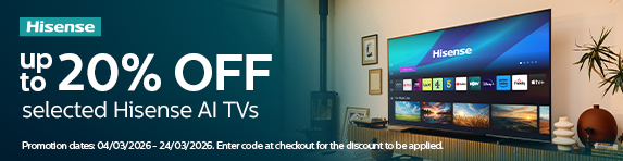 Hisense - Up to 20% Discount on Selected TVs - 24.03.2026