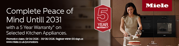 Miele - 5 Year Warranty on Selected Appliances - 30.06.2026