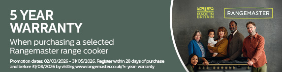 Rangemaster - 5 Year Warranty on Selected Range Cookers - 31.05.2026