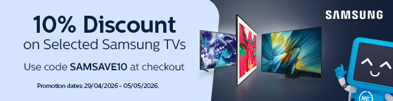 Samsung - 10% Discount on Selected Televisions - 05.05.2026