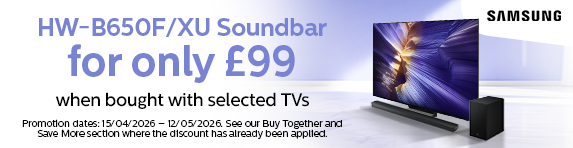 Samsung - Get the HW-B650F for ?99 With Selected TVs - 12.05.2026